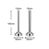 Stainless Steel Tube Kit Includes Two For Sizes for Creating Varieties of Homemade Sausages Easily and Quickly