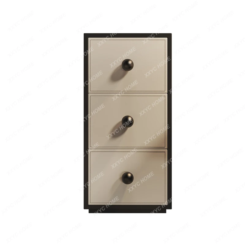 

Simple Modern Solid Wood Bedside Cabinet Small Mini Ultra Narrow Gap Storage Side Cabinet