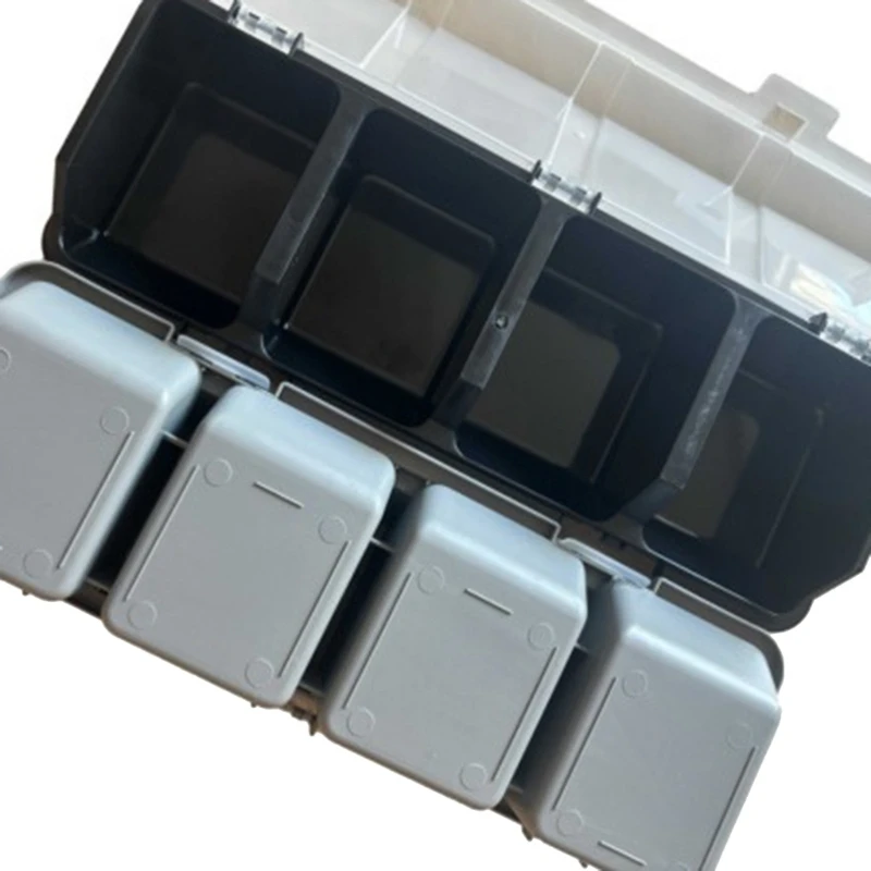 Transparent Lid Four Section Box For Convenient Viewing And Secure Storage Of Screws 37JD 5