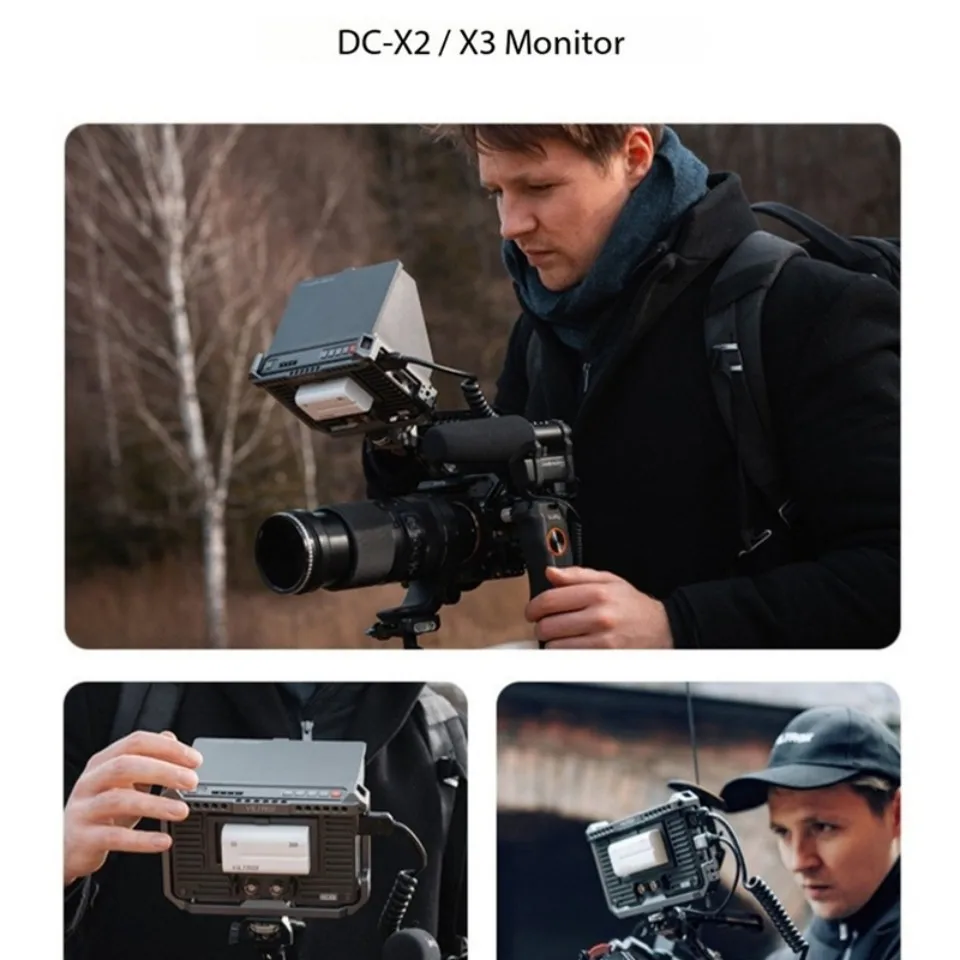 Video Monitor Rig Cage for DC-X2/DC-X3 Video Field Monitor with 1/4 Screw Hole f