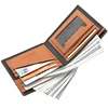 Business Men's Short Wallet Microfiber Synthetic Leather Short Wallets Men Stripe Male Purse Coin Pouch Multi-functional Cards 6
