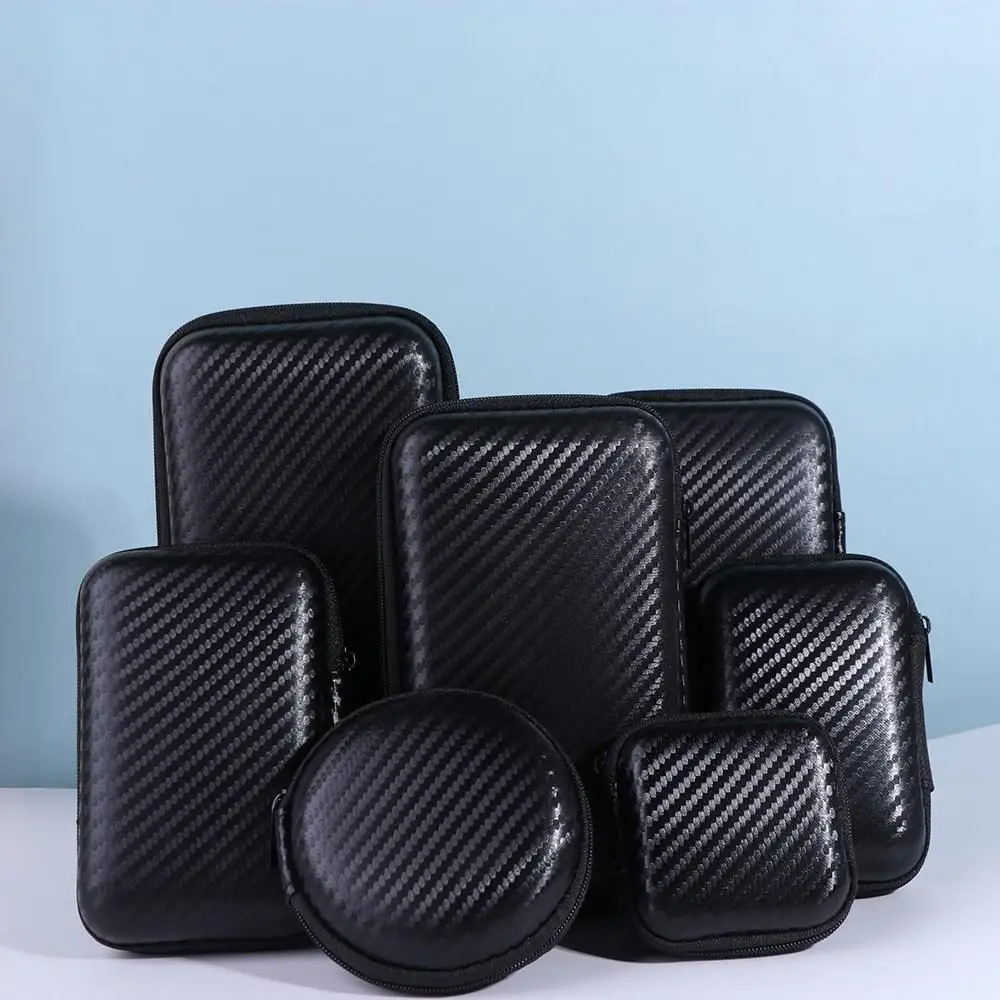 Mini Storage Storage Pocket Pouch Travel Case Data Cable Bag Charger Protection Bag Mobile Hard Disk Case EVA Zipper Bag 5