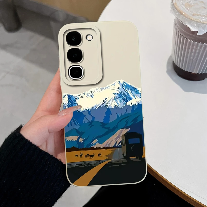 Lovely Design Liquid Silicone Shockproof Phone Case