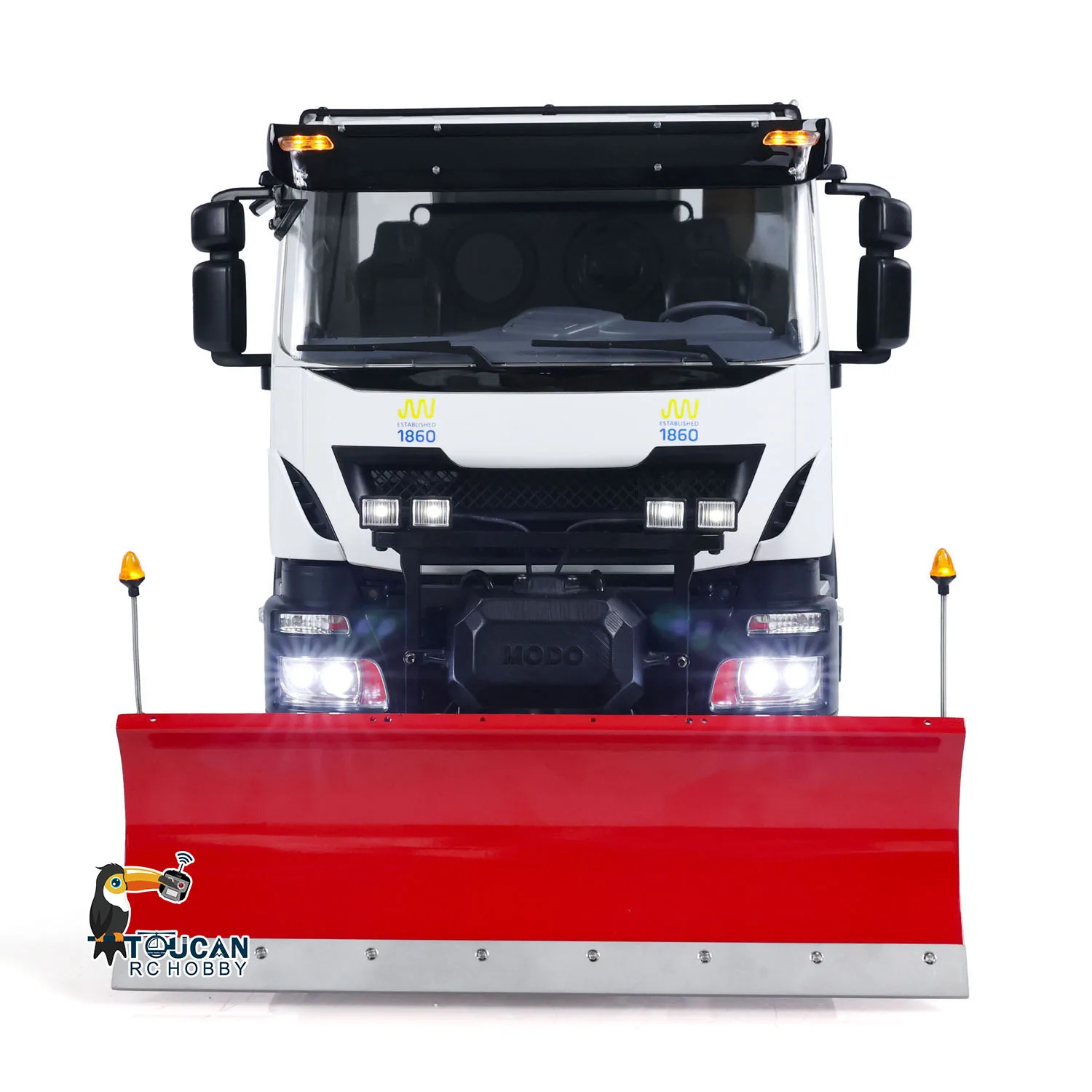 Toys 4x4 Metal 1/14 RC Hydraulic Dumper Truck Snow Blade TOUCAN Radio Control Tipper Cars Finished Vehicle Model TH23845 3