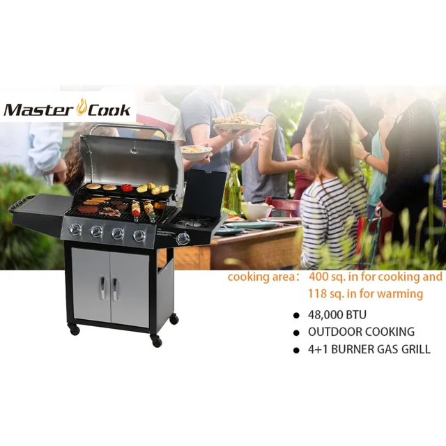 Barbecue Grillmaster Burner Burner Gas Grill Master Cook Bbq