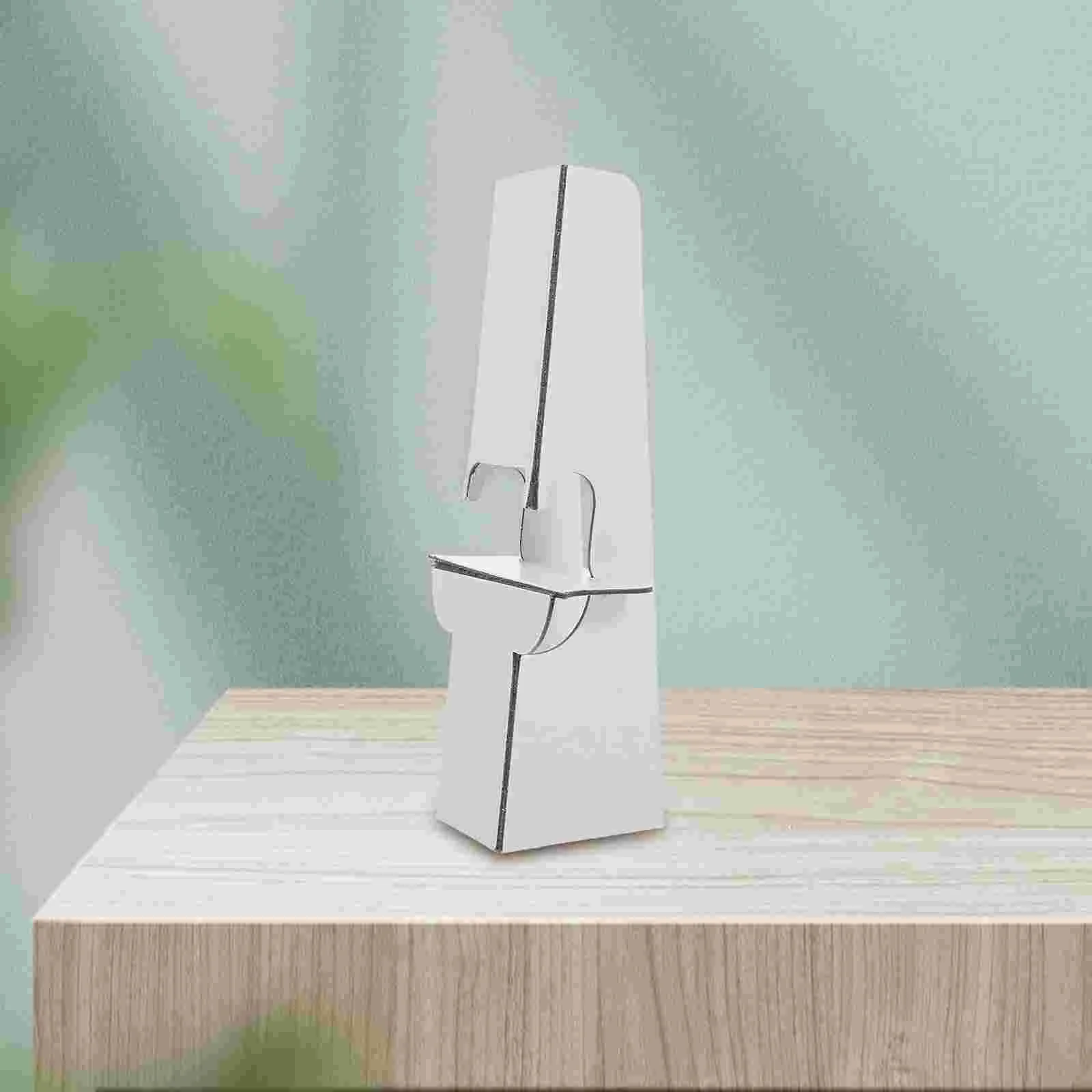12 Pcs Paper Holder Cardboard Display Stand Easel Poster Board Folding Desktop Sign White Supplies Picture Frame Craft