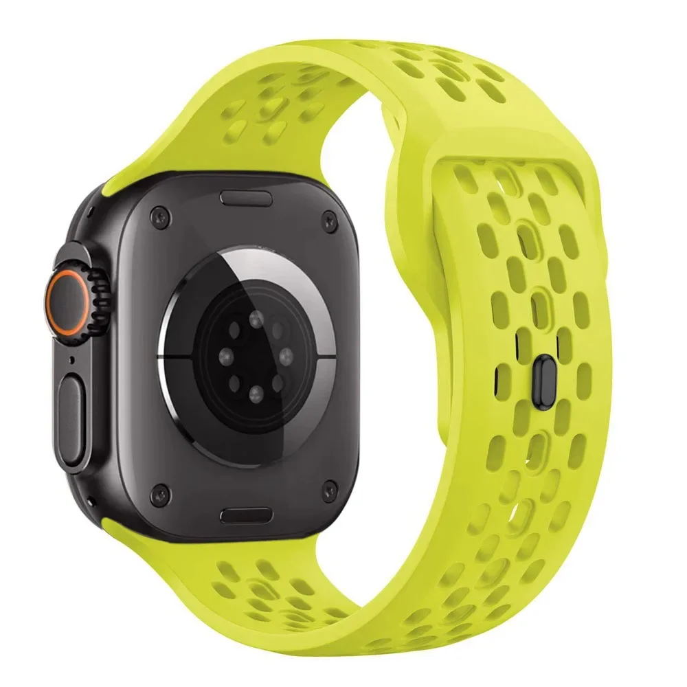 ตัวเลือกสินค้า สายซิลิโคน Apple Watch ยืดหยุ่น ระบายอากาศดี สำหรับทุกรุ่น