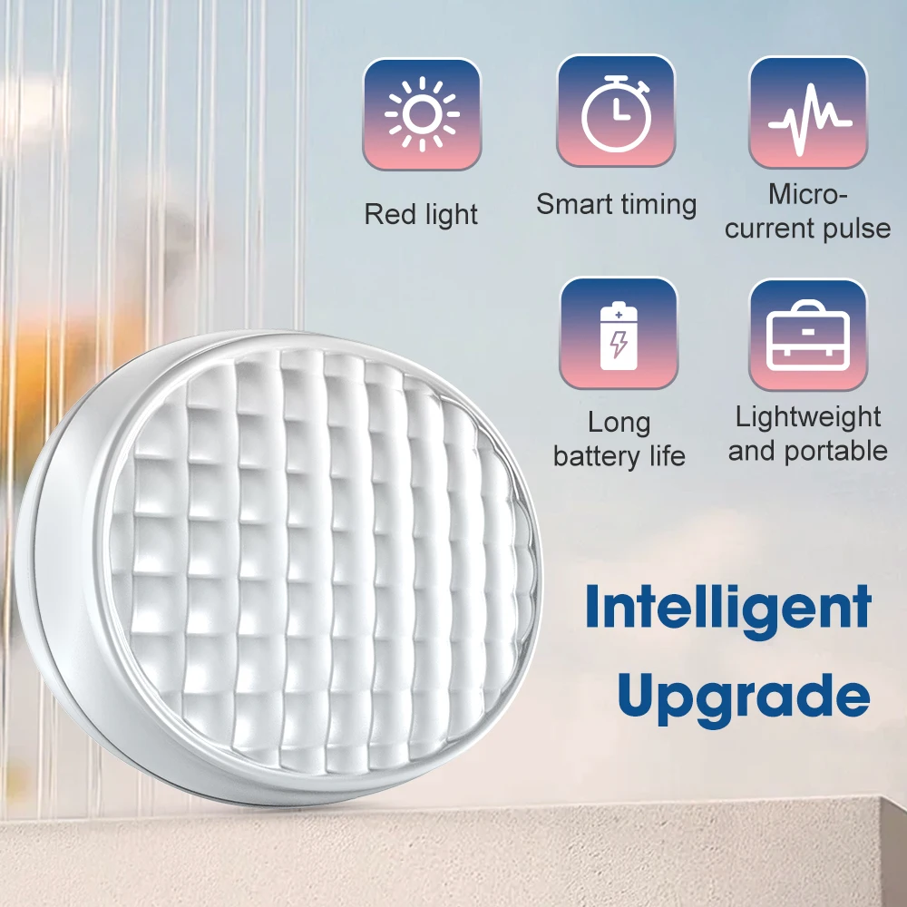 1 Pair LED Red Light Therapy Eye Beauty Massage Device EMS Pulse Eye Massager With Gel Patch Anti Wrinkles Reduce Dark Circles