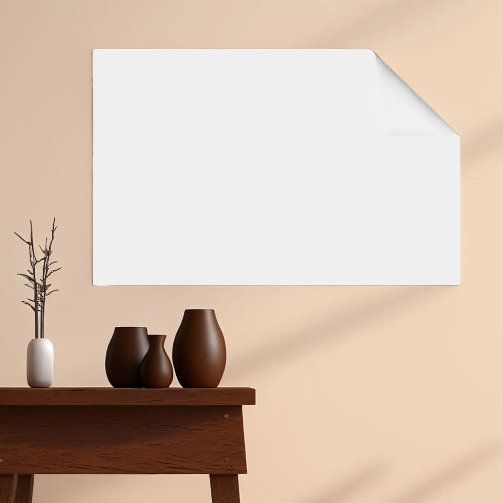1 Roll Whiteboard Sticker Static Cling Electrostatic Adhesion Dry Erase Board for Walls Doors Fridge Reusable Fridge Whiteboard