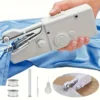 1pc Mini Portable Handheld Sewing Machine, Quick Stitch Tool for Fabric, Cloth, Clothing 2