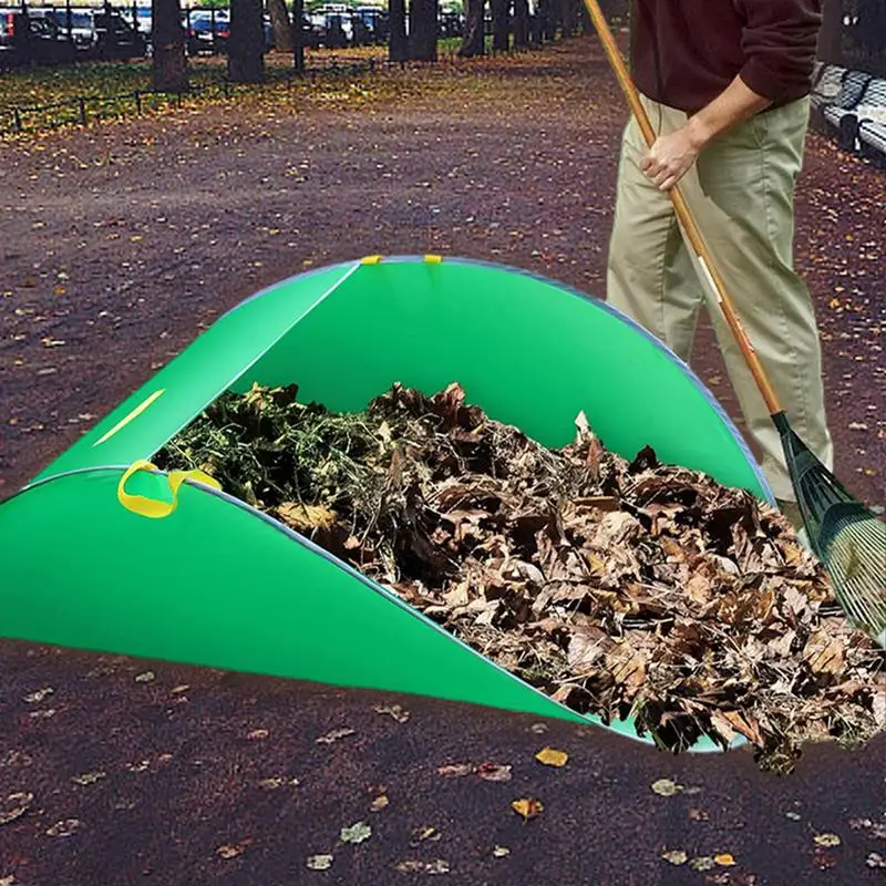 

reusable leaf collector Bag Large Capacity Lawn Garden Waste Bag Foldable Leaf Storage Dustpan Garden Leaf Collector Garbage Bag