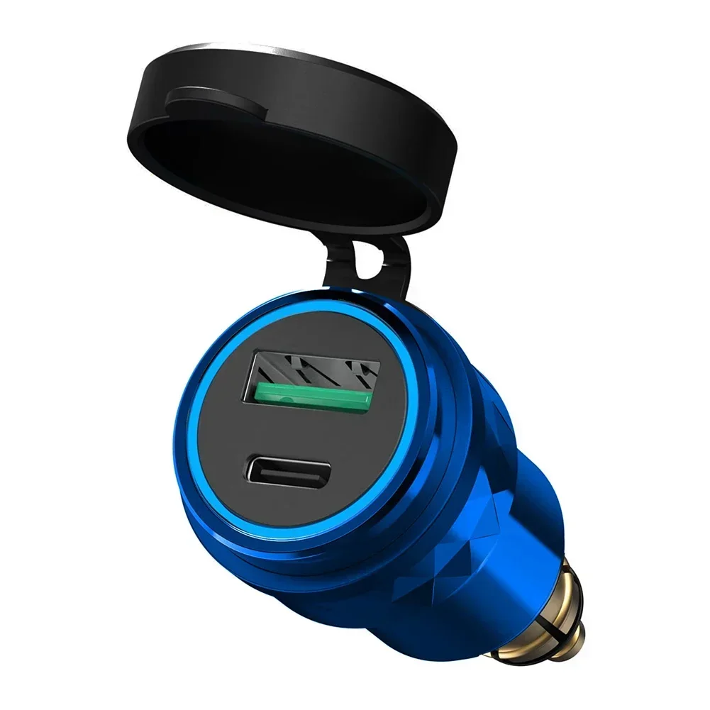 Prise USB DIN Chargeur Rapide De Oto, Qidoe Double USB QC3.0 Et PD 3.0