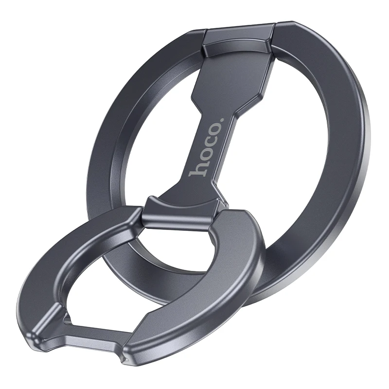 Magnetic Phone Ring Holder with Removable Grip and Kickstand - Mobile Phone Bracket