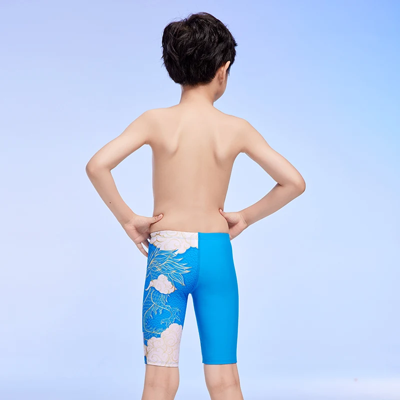 Men Swimming Trunks Boys Swimming Trunk Professional Training Swimwear Kid Swim Shorts Quick Dry Teenager Swimming Beach Pants