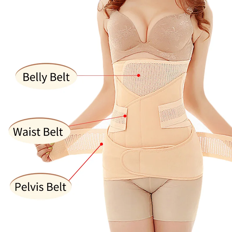 3 in 1 Postpartum Belly Support Recovery Wrap – Postpartum Belly Band,  After Birth Brace, Slimming Girdles, Body Shaper Waist Shapewear, Post  Surgery