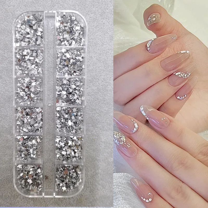 Deluxe Nail Art Rhinestones Kit with Storage Organizer for Stunning Holiday Designs
