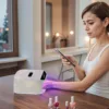 36Leds Diamond Inlaid Nails Dryer Professional UV LED Nail Art Lamp High Power Quick Drying LCD Touch Light Curing All Gel 6