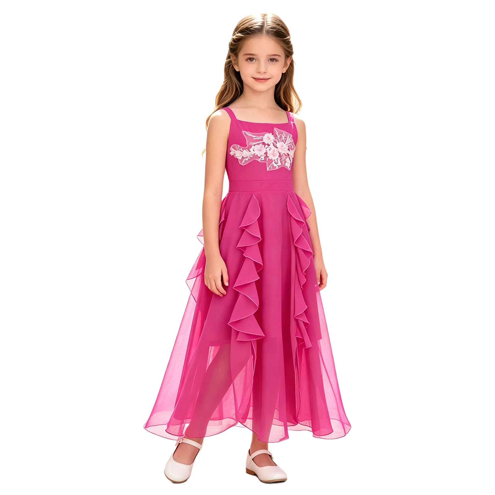 Girls Dresses Children Formal Wedding Party Pageant Gown for Special Occasions Graduation Ceremony Dress Flower Girl Clothes - 6