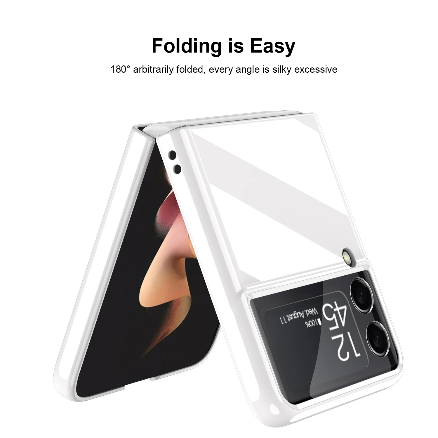 Z Flip 3 Case For Samsung Galaxy Z Flip 3 Flip3 ZFlip3 5G SM-F711B Protect Cases Funads ZFilp 3 Bumper Phone Back Cover Shell