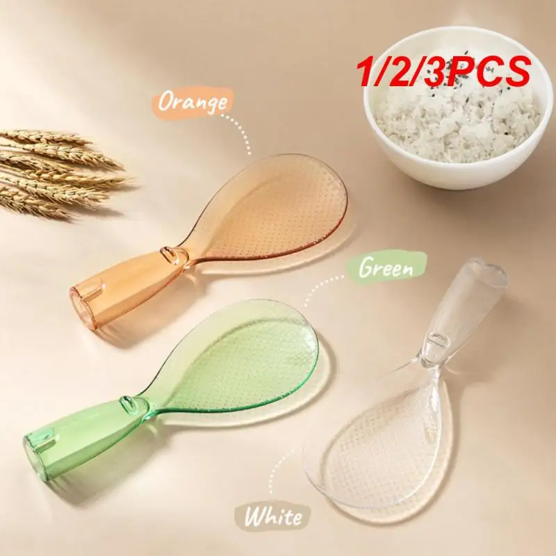

1/2/3PCS Standing Rice Spoon Non Stick Material Rice Cooking Scoop Kitchen Dining Tools Accessories