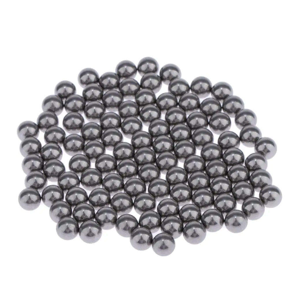 100pcs 5mm Round Stainless Steel Mini Paint Mixing Balls Model Supplies Nail Polish Mixing Agitator Balls