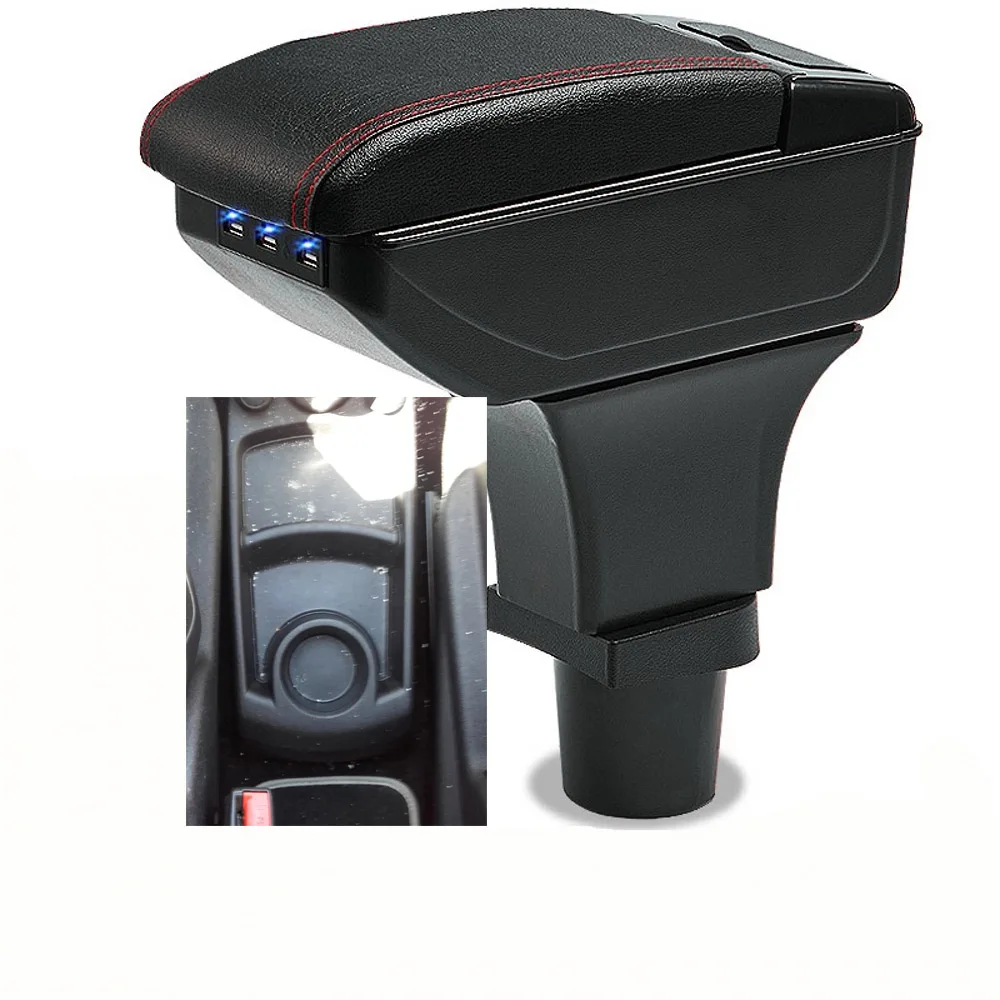 

For Citroen C4 Grand Picasso Armrest Box Arm Rest Central Store Content Storage Center Console with Cup Holder Ashtray USB