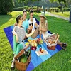 1set Waterproof Sandproof Beach Mat Seat CushionTravel Hiking Sports Blanket Outdoor Picnic Portable Mat Back Cushion 3