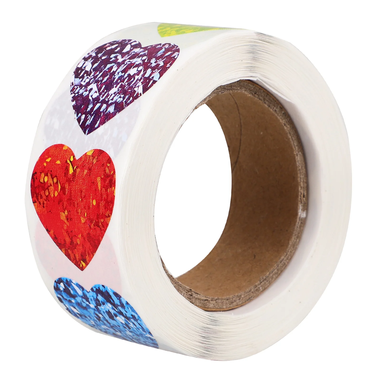 

Heart Sticker Tags for Gift Bags Colored Stickers Packaging Small Scrapbooking Notebook Label