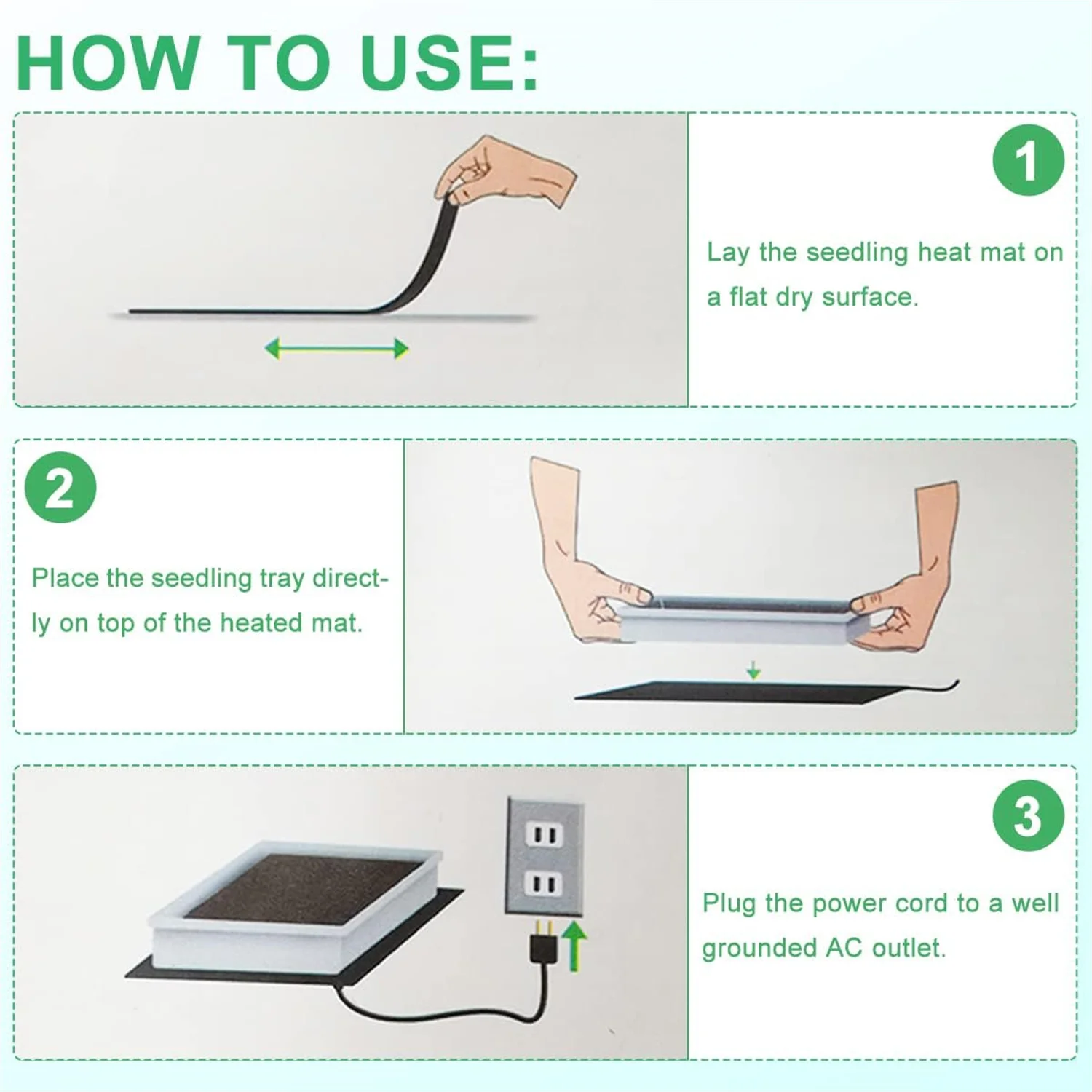 Indoor Plant Germination Heating Pad with Digital Thermostat