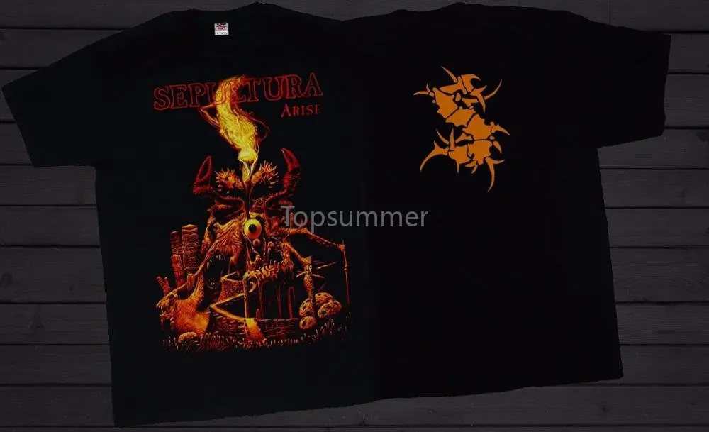 

A Team Shirt Men'S Sepultura Arise Brazilian Heavy Metal Band T-Shirt Sizes:S To 3Xl O-Neck Short Sleeve Fashion T Shirts