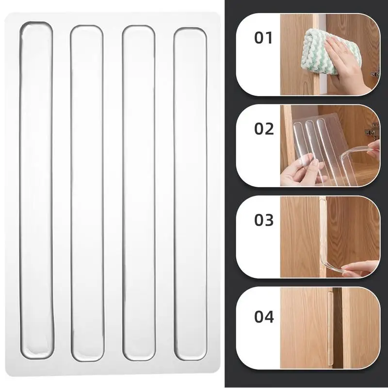 Kitchen Cabinet Door Bumper Self Adhesive Silicone Rubber Pads For Drawers Chair Damper Pad er Cushion Furniture Hardware silicone furniture pads rubber furniture pads