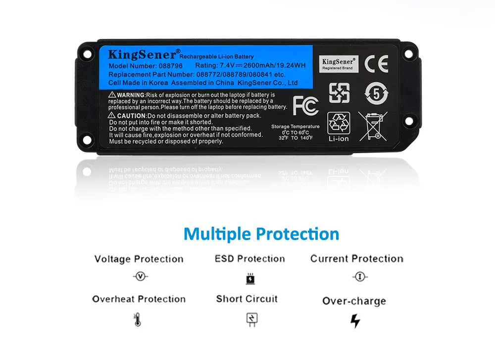 Kingsener 088796 088789 088772 080841 Bateria sem Fio do Orador de Bluetooth para Bose Soundlink Mini 7.4v 2600mah 19.24wh - Imagem 2
