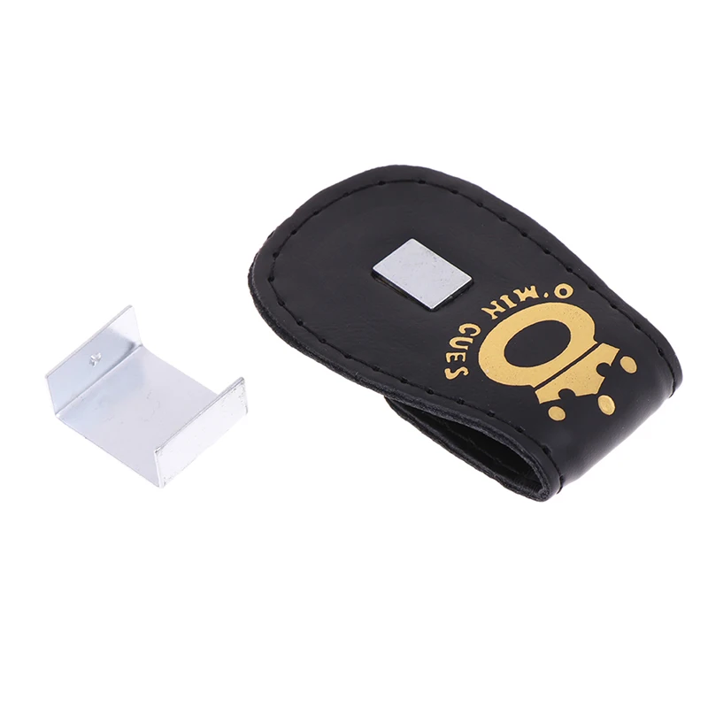 Billiard Chalk Holder 1PC Billiards Snooker Leather Magnetic Belt Clip Chalk Holder Pool Billiards Chalk Case Accessories