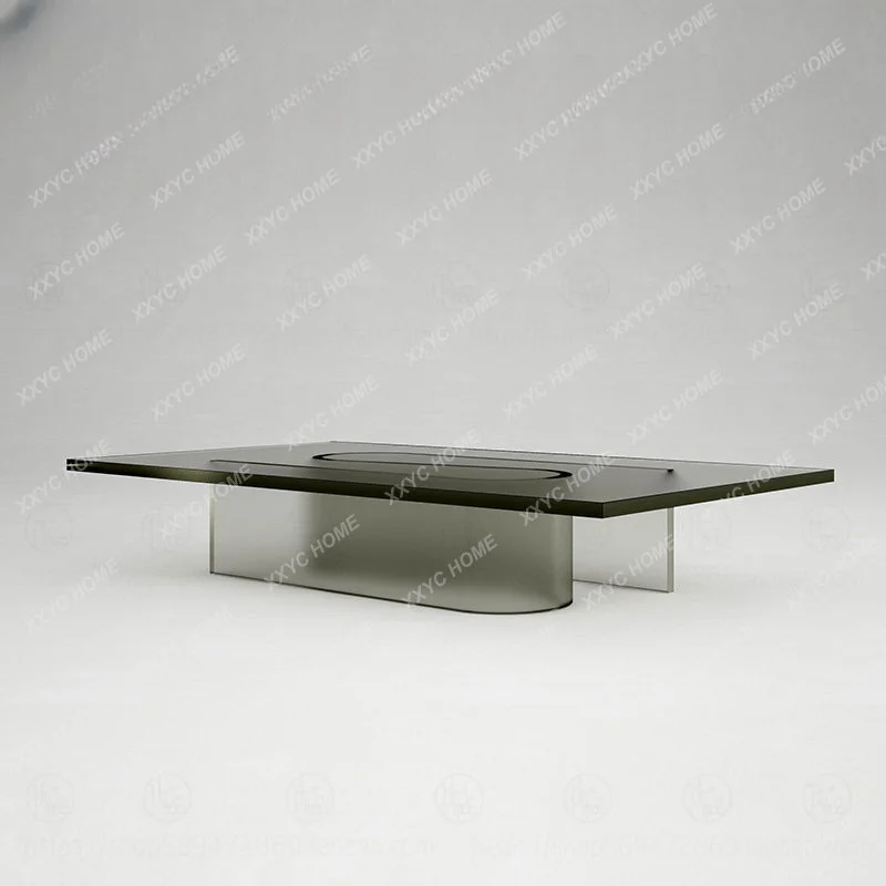

round Acrylic Tea Table Transparent Glass Table Minimalist Living Room Home Light Luxury Tea Table Table