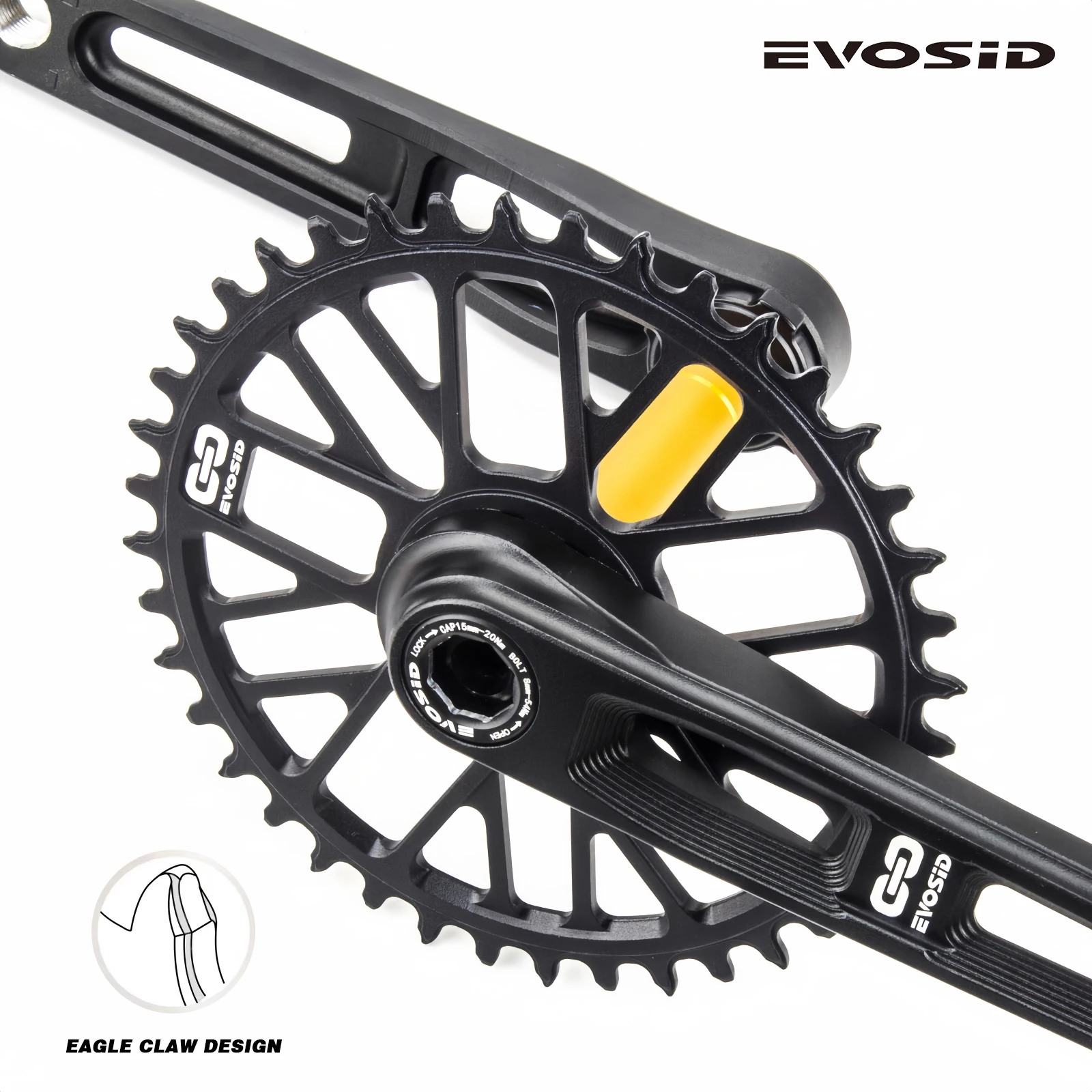 EVOSID 自転車クランクセット 165 ミリメートルロードバイク超