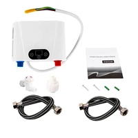 Le chauffe-eau sans réservoir à montage mural de cuisine touche l'affichage LED du panneau de commande 5,5KW 30-55 ℃   Chauffe-eau électrique à chauffage rapide 6