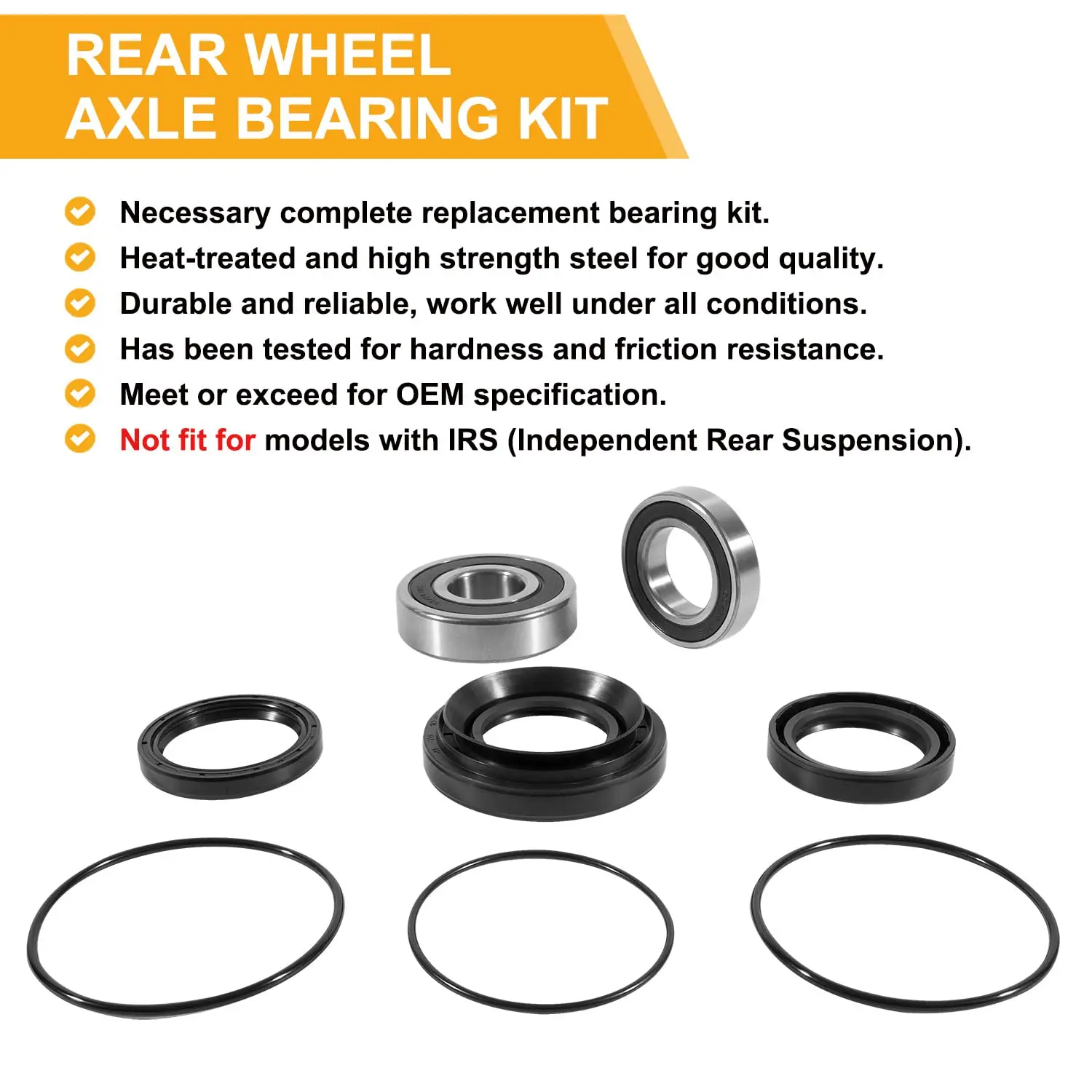 Rear Axle Wheel Bearing Seal O-RING Kit 2014 -2022 For Honda - Foto 12