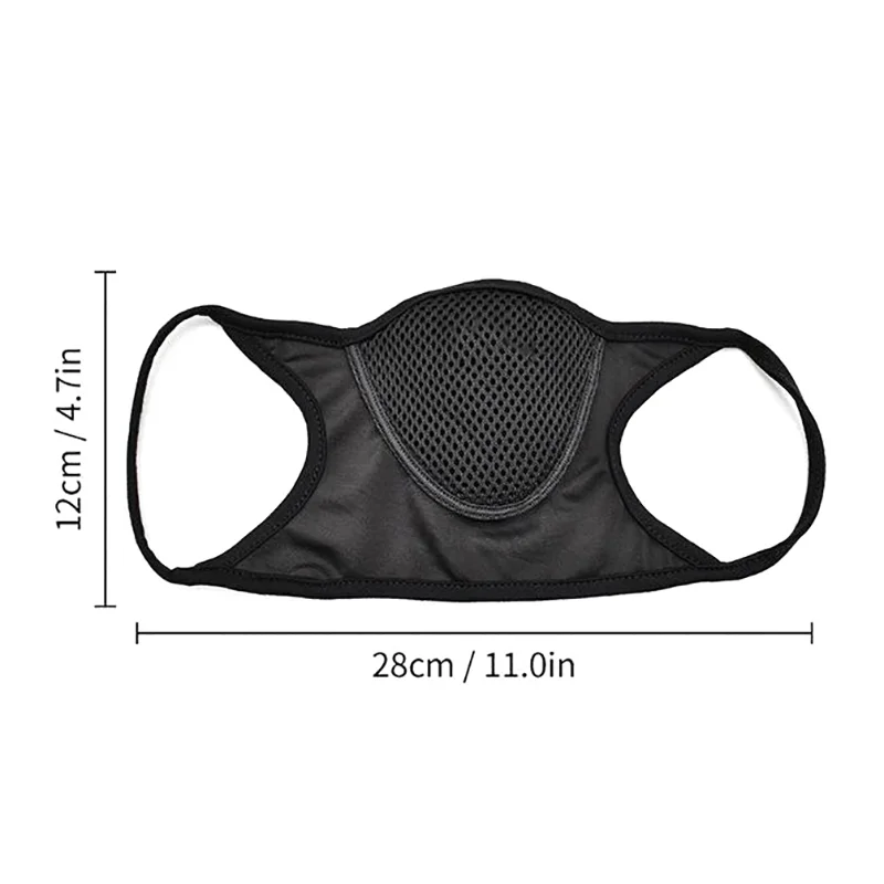 Masque réutilisable en tissu 3 couches - Lot de 1 - Noir, Bleu, Gris, Rouge