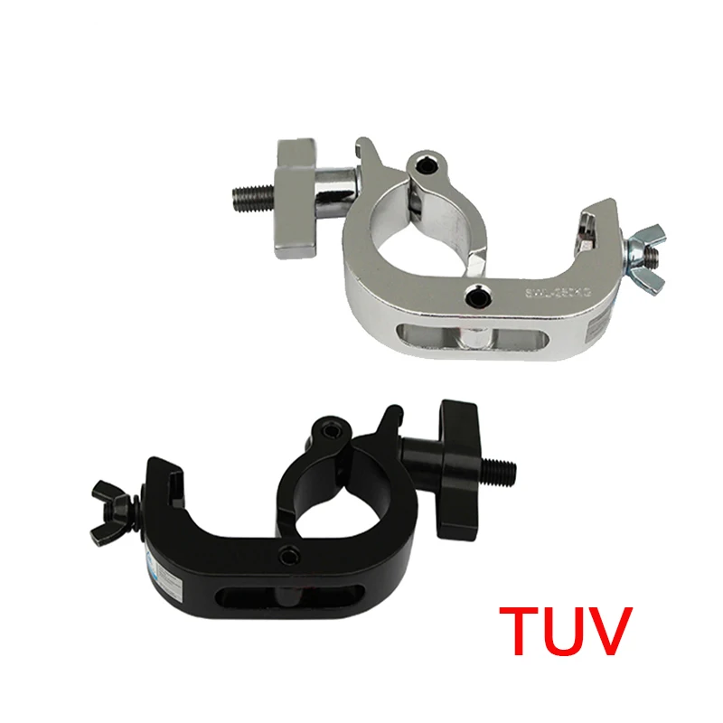 F34 Truss Clamp Global Trussing Segment 2 Inch Pipe Clamps Trigger Clamp Stage Light Hook 250kg Load Aluminum DJ Lighting Access