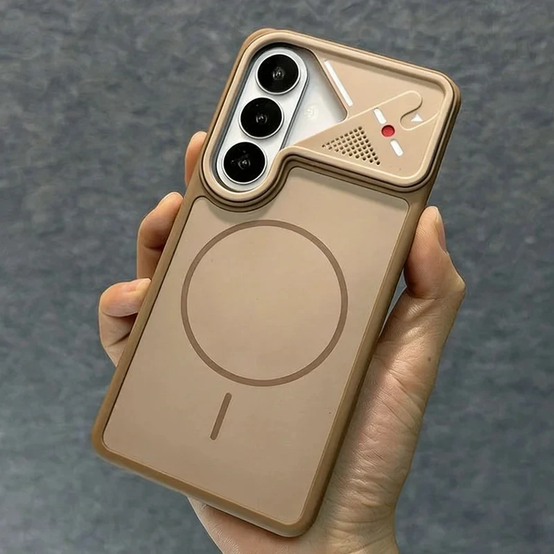 Deluxe Magnetic Phone Case with Heat Dissipation and Wireless Charging Compatibility