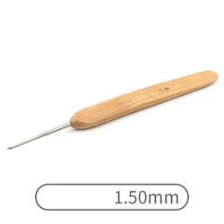 Premium Bamboo Crochet Hooks & Knitting Needles Set - Yarn Weaving & Crafting Tools (0.5mm-6.0mm) (1.5mm)