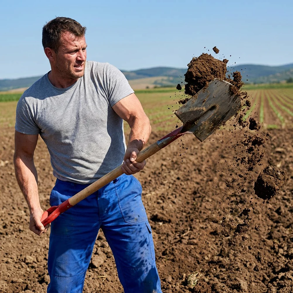 Schaufelgriffe, einfach zu montierender Schaufelgriff für die Gartenarbeit, 75 cm T-Griff, Holzschaufel-Ersatzgriff, Bauernhof-Gartenwerkzeug – Detail 4