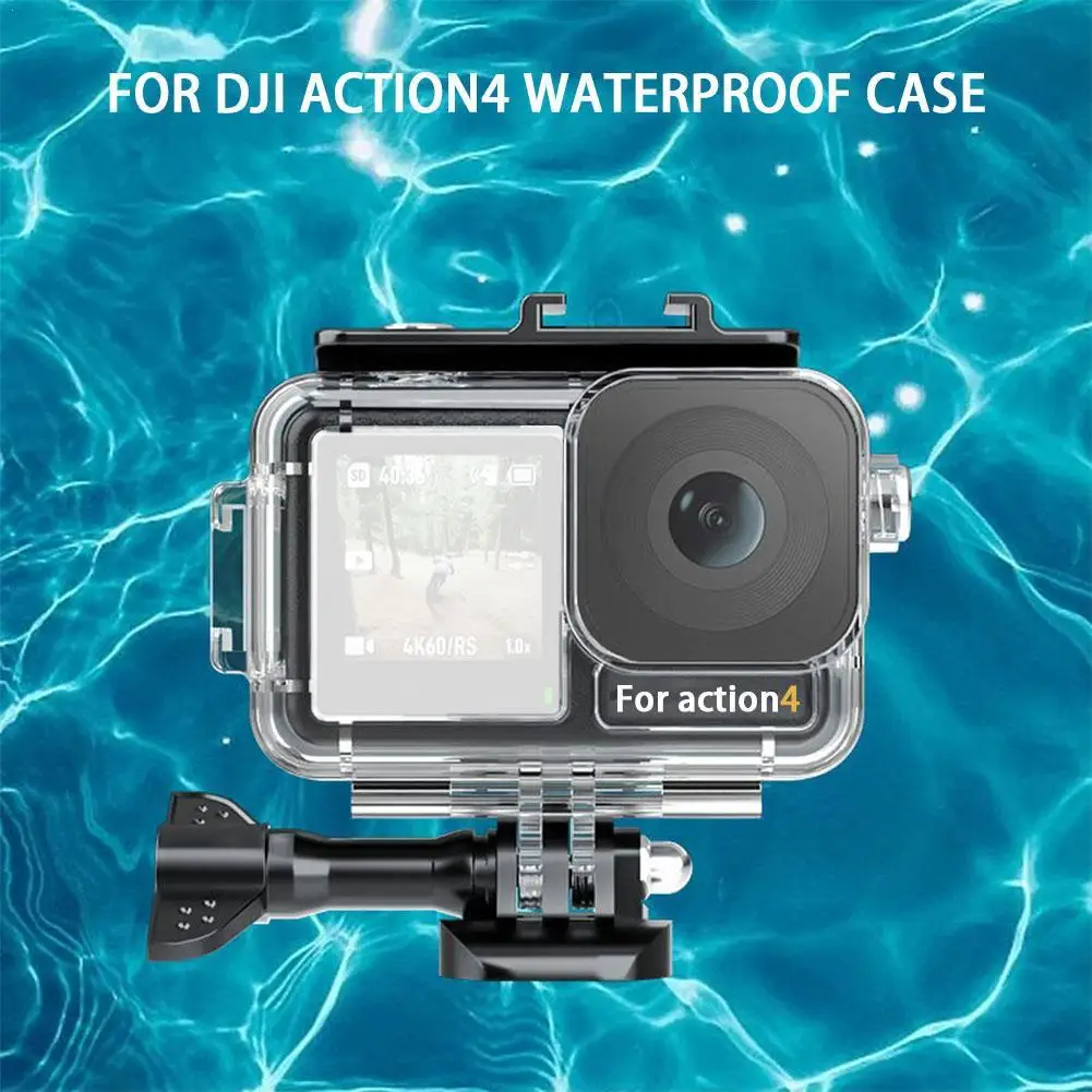 

Водонепроницаемый чехол для дайвинга dji Action 4, защита от пыли и закаленного стекла, аксессуары для спортивных камер для дайвинга, 40 м, 1 шт.