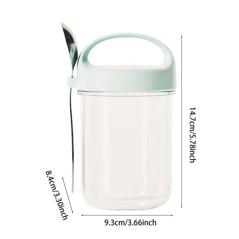 Yogurt Parfait Cups High Temperature Resistant Yogurt Container Reusable Cereal Containers Oats Jars For Salads Shakes Fruit