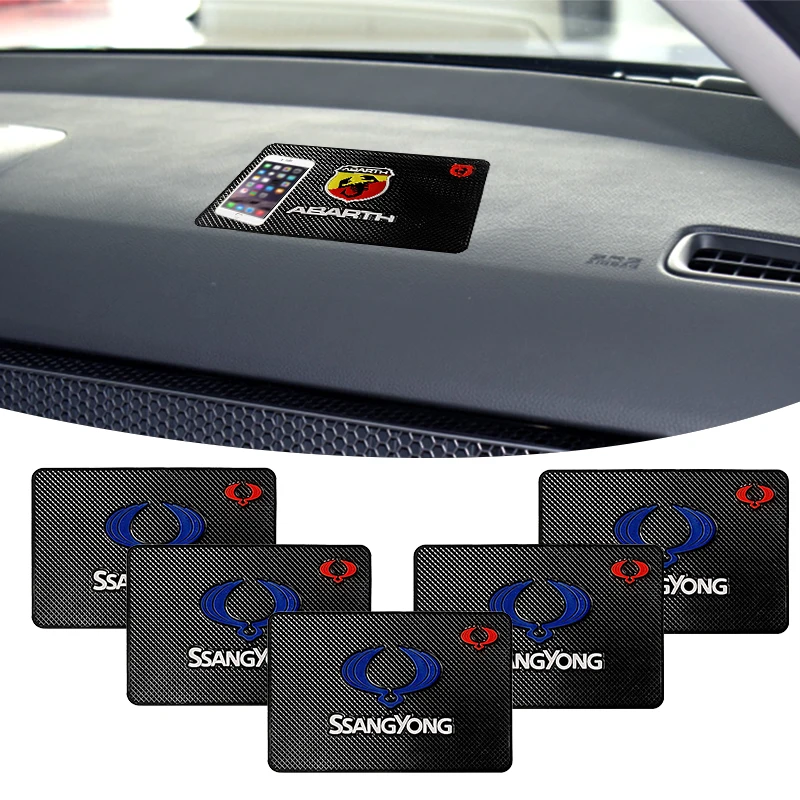 7.75x5.03in Car Dashboard Sticky Non-slip PVC Mat Styling Interior for Ssangyong Rexton Actyon Sport Tivoli Stavic Accessories | Автомобили