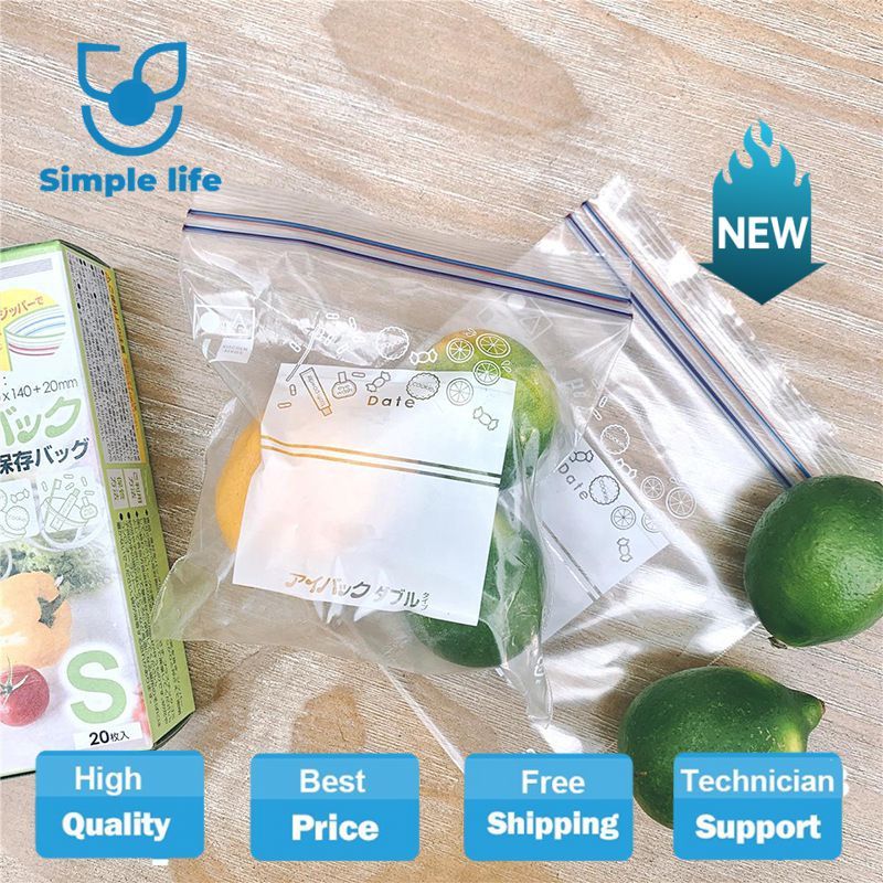 Freezer Bag Multi-purpose S/m/l For Vegetable Fruit Food Storage Bag Fresh-keeping Bag Transparent 1 Roll Kitchen Container