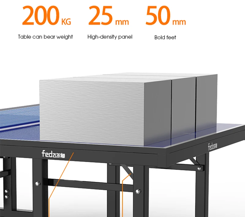 12/16/18/25MM Tennis Table with Wheels Portable Professional Outdoor Indoor Foldable and Removable Singles Practice Tennis Table