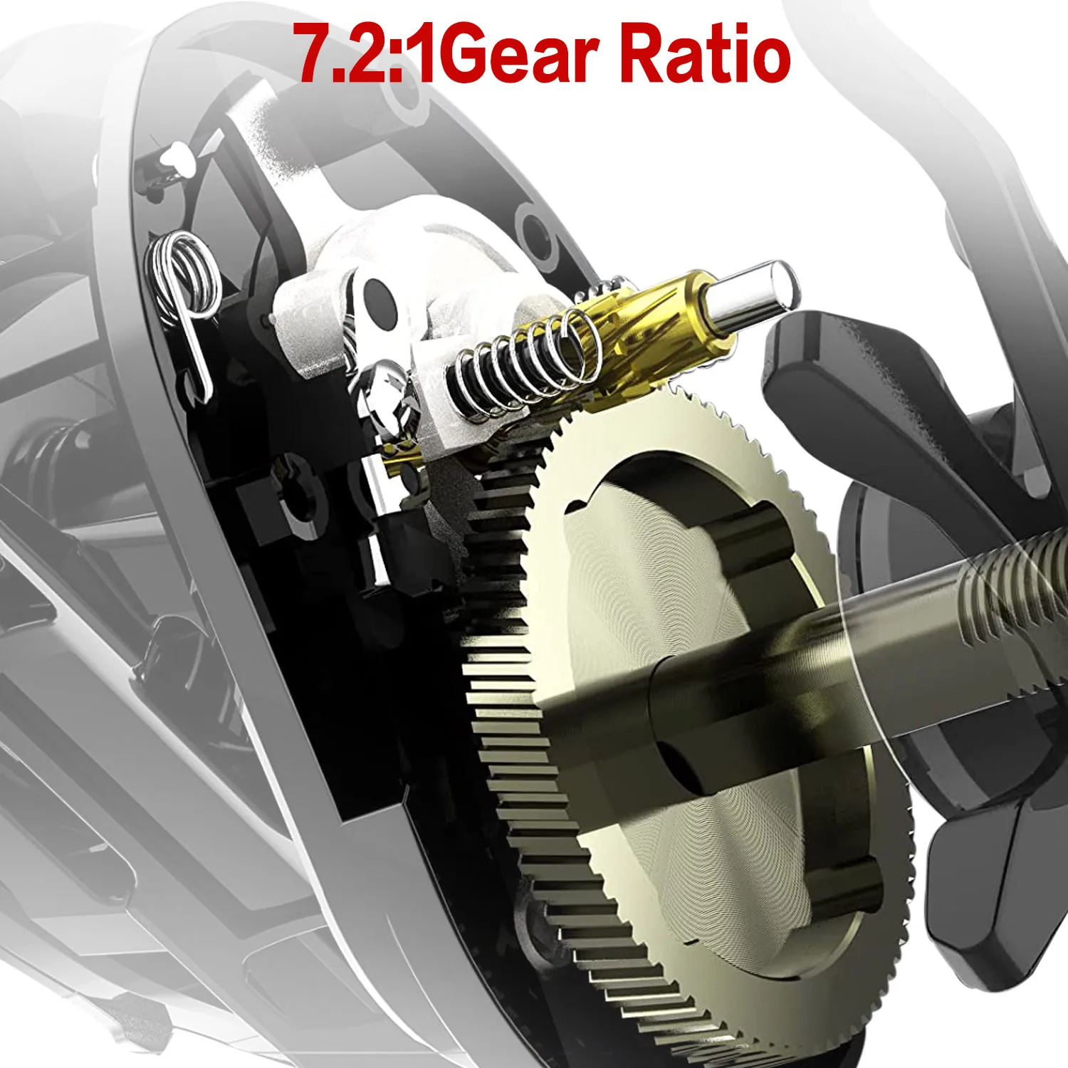 Moulinet Sougayilang baitcasting frein magnétique 7.2:1 pour pêche eau douce - 8kg drag max