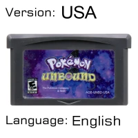 thumbnail image 1 of GBA Video Game Cartridge 32 Bit Games Card Emerald Kaizo FireRed Rocket Radical Red Psychic Adventures Gaia Dark Violet, 1 of 5