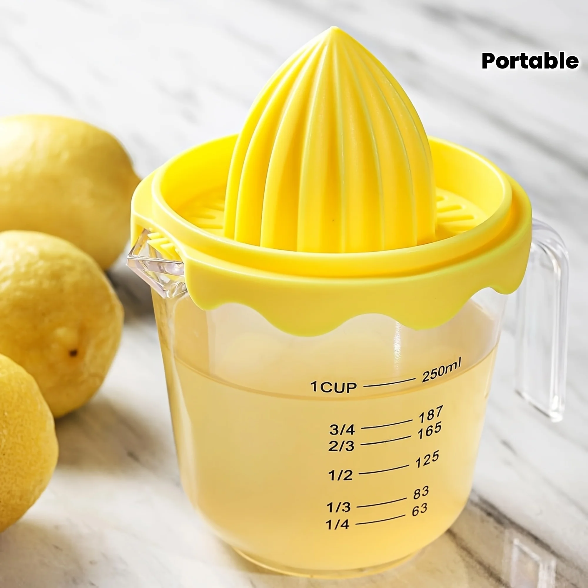 Manual Fruit Juicer Hand Squeeze for Lemons Citrus Small Portable